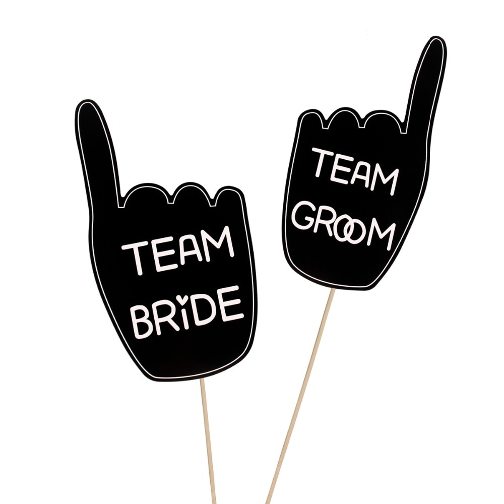 FENGRISE Photo Booth Props Bruiloft Decoratie Team Bruid Bruidegom Schoolbord Photobooth Bruids Douche Bruiloft Evenement Feestartikelen