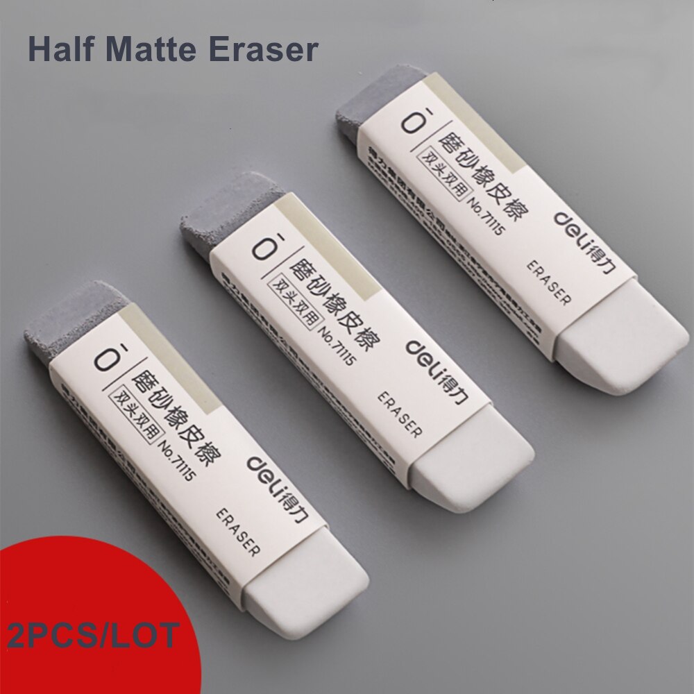 DELI – effaceur d'encre mat pour stylo Gel, stylo à bille, stylo à plume, Correction, papeterie pour étudiants: 2PCS Half Matte