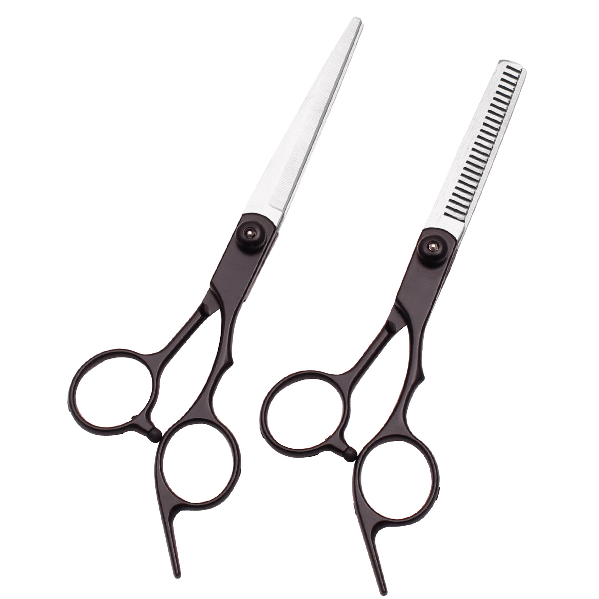 Tijeras para el cabello de 6,0 ", tijeras de peluquería, tijeras de corte fino, adelgazamiento de acero inoxidable, salón de peluquero y hogar, C1000: Plata