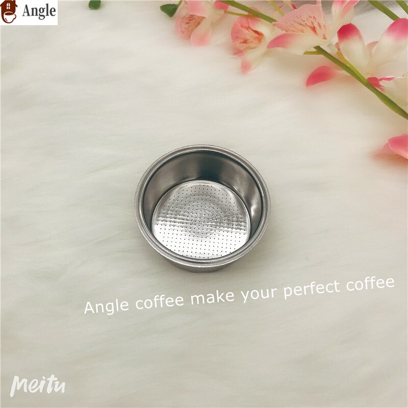 51mm 2/4 cups Coffee Tea Filter Basket 304 Stainless Steel safe material Coffee Machine Non Pressurized Filter Basket: 2 cup