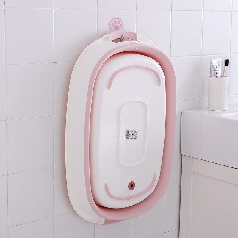 Foldable Baby Shower Protable Bath Tub Folding Baby Shower Bathtub Portable Pet Bath Tubs Bathroom Accessories Storage Basket