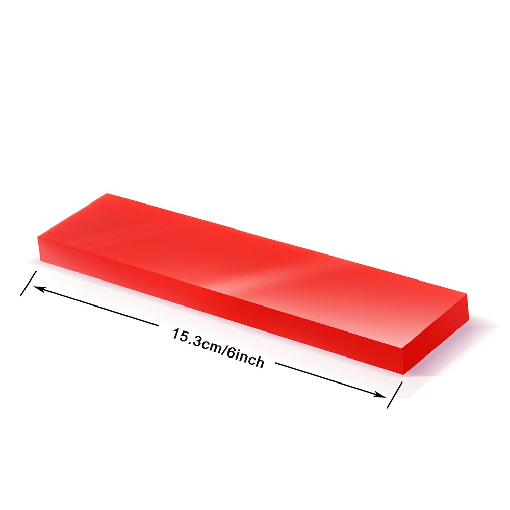 FOSHIO 6Zoll Weiche Ersatz Gummi Klinge für Fenster Farbton Rakel Auto Reinigung Werkzeug Wasser Wischer Eis Schaber Vinyl Film wickeln Klinge: rot