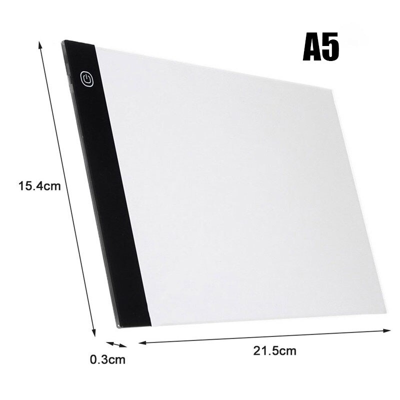 A4/A5 LED Drawing Boards Tracing Board Copy Pads LED Drawing Tablet Plate Art Writing Stepless Dimming EM88: A5