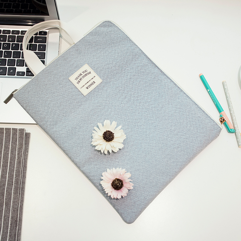 Organizador de documentos A4, maletín de nailon impermeable para hombre y mujer, bolso de oficina funcional, porta documentos, Maletín de negocios: Light Gray