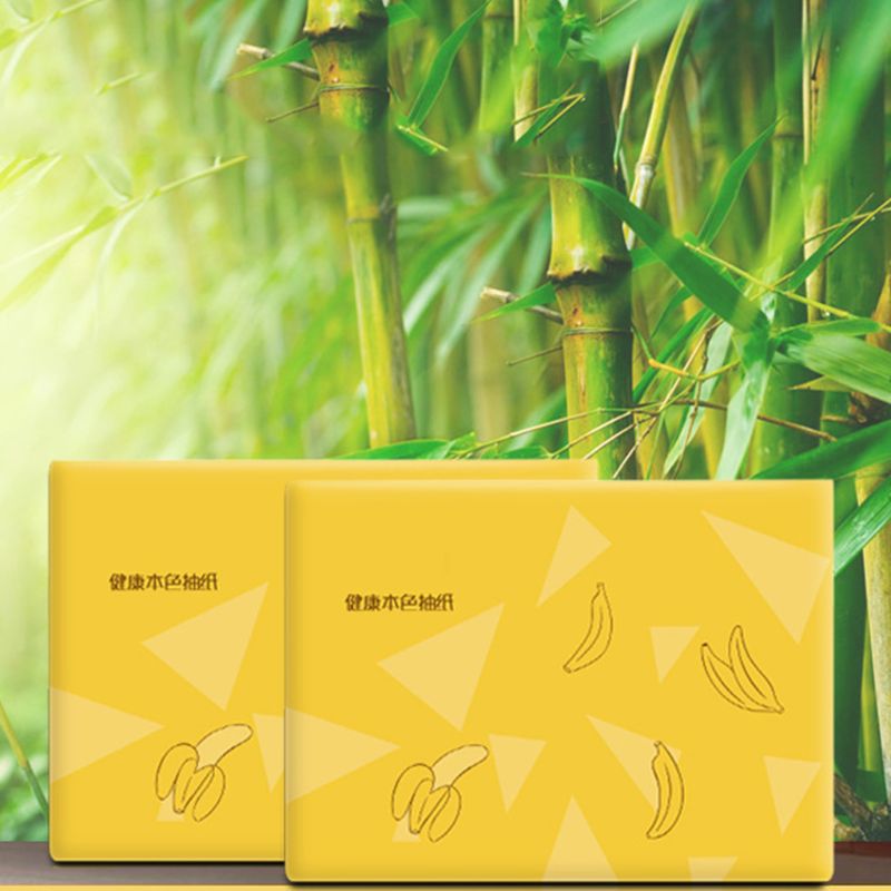 4PCS Silky Smooth Soft Premium 3-Ply Toilet Paper Kitchen Toilet Facial Tissues Soft Absorbent Tissues Paper 100% Natural Wood