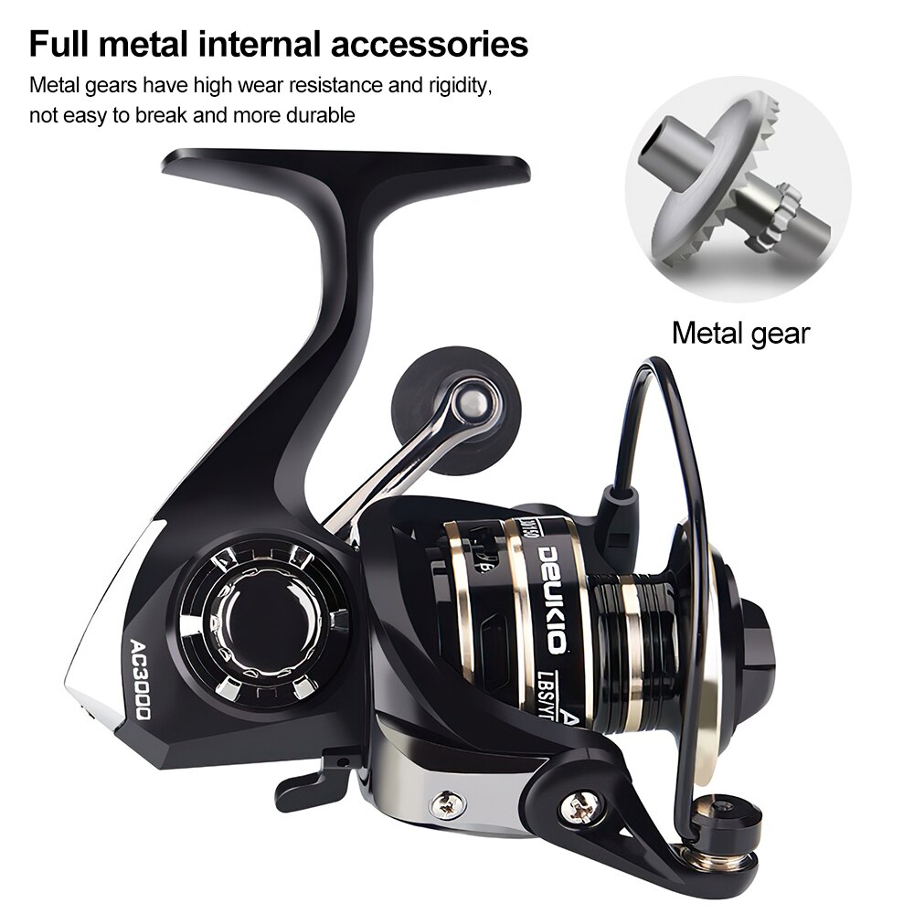 Spinnewiel Vissen Reel Snelheid Verhouding 5.2:1 Alle Metalen Rocker Spool U-Vormige Reel Seat Roterende Zee Hengel Tool Shimano