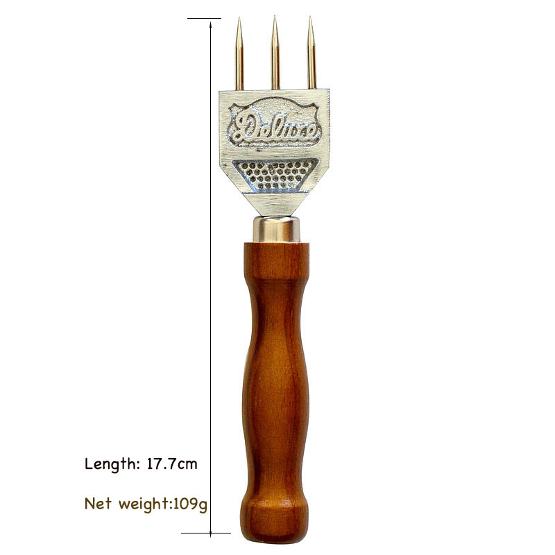 Three-Prong Ice Pick Stainless Steel Ice Chisel Crushed Ice Barware Bartender Tools Bar Accessories: Brown