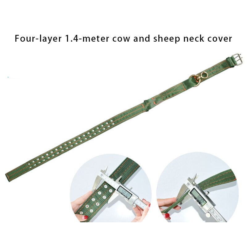 Uvey 2pcs large bundle Cattle Collars Wear-resistant Firm bundle Cattle Belt Thicken Tying cow Collar pasture tool: Four floors 1.4m