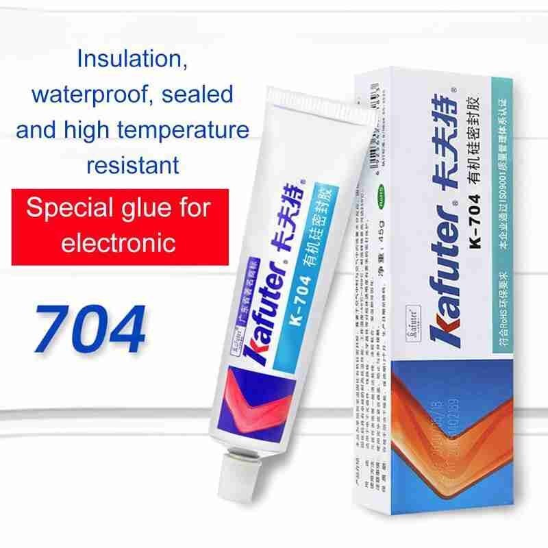 1pc 45g multifunctionele siliconen industriële lijm k -704 siliconen rubberkit wit zwart transparante lijm voor machines