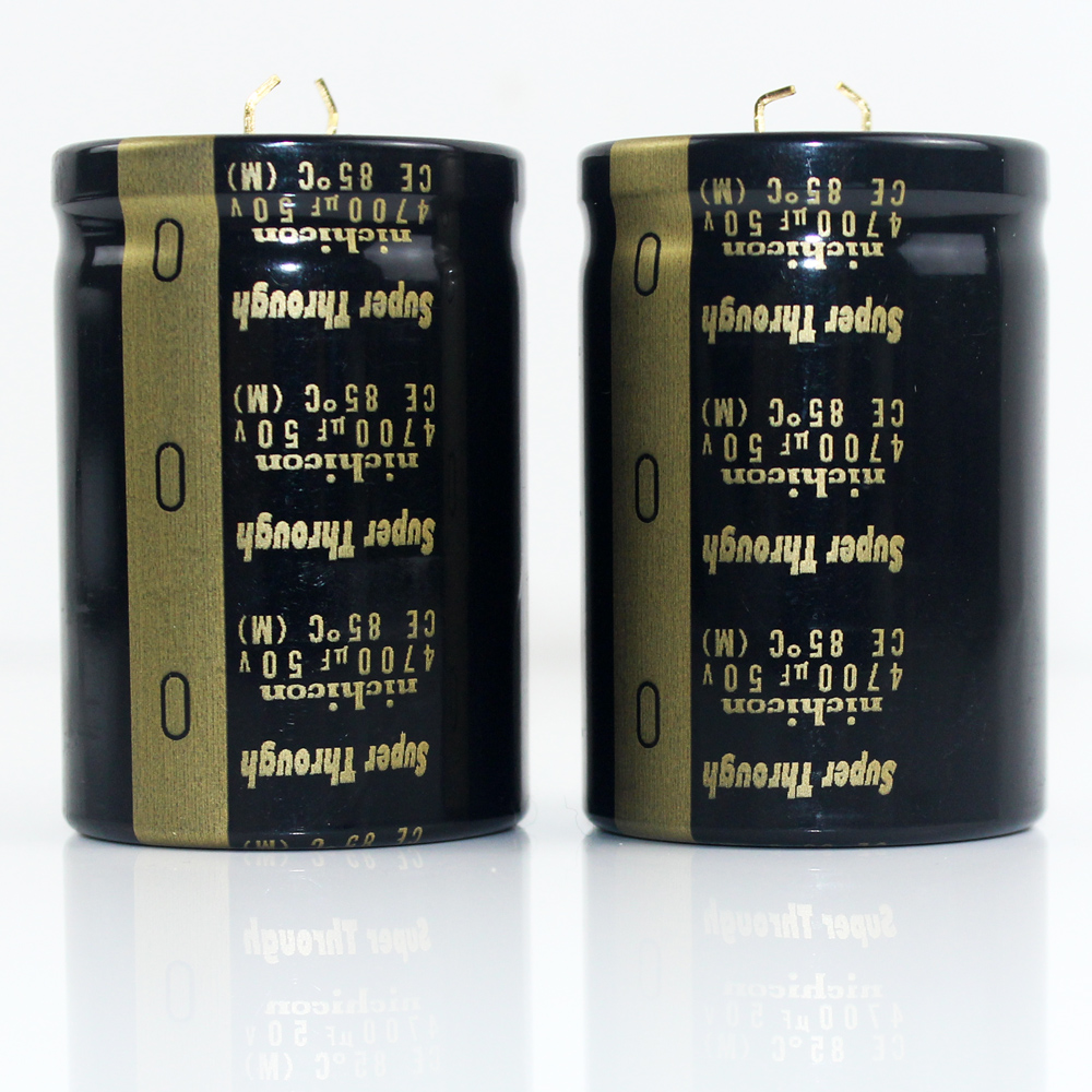 2PCS NICHICON KG Super Through 50V4700UF 35x50mm Type III 4700UF 50V audio amplifier filtering 4700UF/50V Golden feet 4700U