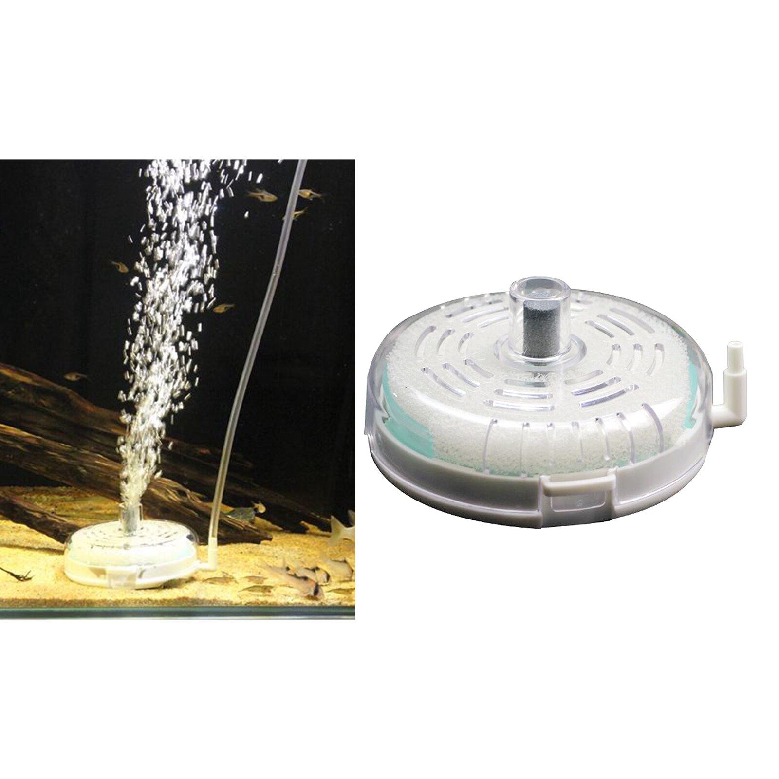 Ultra Thin Sponge Tank Aquarium Filter Round Mini Hydroponic Filter Equipment