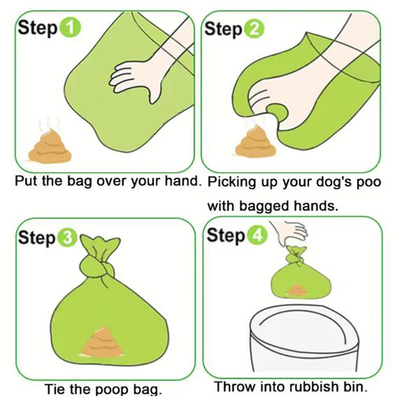 Dog Poop Bag Outdoor Cleaning Poop Bag Outdoor Clean Pet Supplies For Dog Refill Garbage Bag Pet Supply