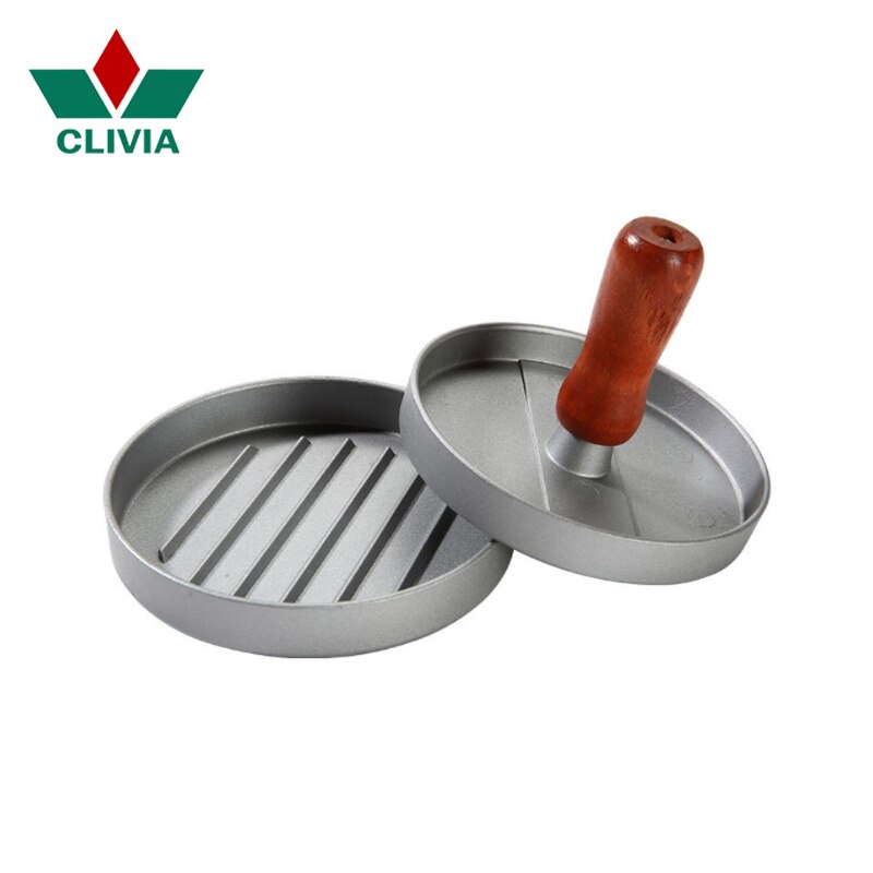 Clivia hamburgerpress 1 set rund form hamburgare & patties maker burger köttpress köksredskap kök matredskap