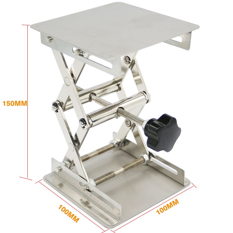 100 X 100mm Stainless Steel Lifting Platform Laboratory Lifting Stand