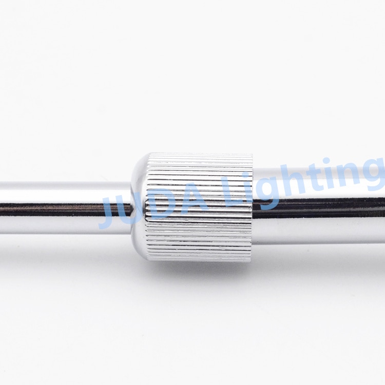 M10 thread black Telescopic tube flexible pipe Telescopic pole chrome alloy hollow pipe for E27 Edison lamp holder ceiling rose