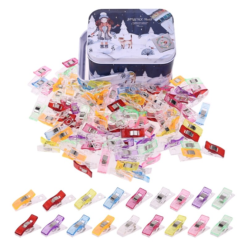 Juego de Clips multiusos para Patchwork, costura, Quilting, ceñido, manualidades, 100 unidades