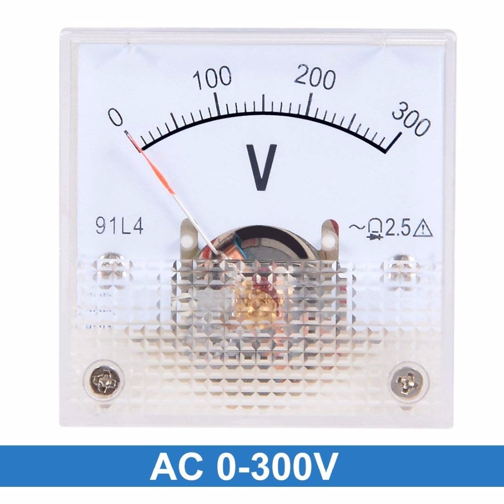91L4 AC 0-300 V 150 V 250 V 450 V Analoge Panel Volt Voltage Meter Voltmeter Gauge AC 0-300 V