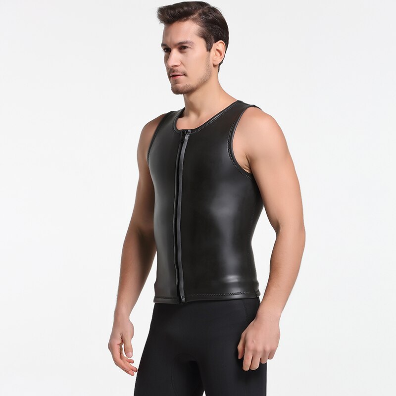 SBART 2MM Neopreen Wetsuit Vest Mouwloze Zon Bescherming Smoothskin Wetsuit Surf Shirt Voor Mannen Surfen Duiken Jasje J