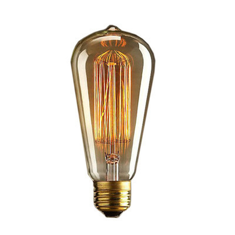 Modern minimalistisk edisone 27 220v volfram glödlampa retro varm ljus konst dekoration glödlampa klassisk belysning glödlampa