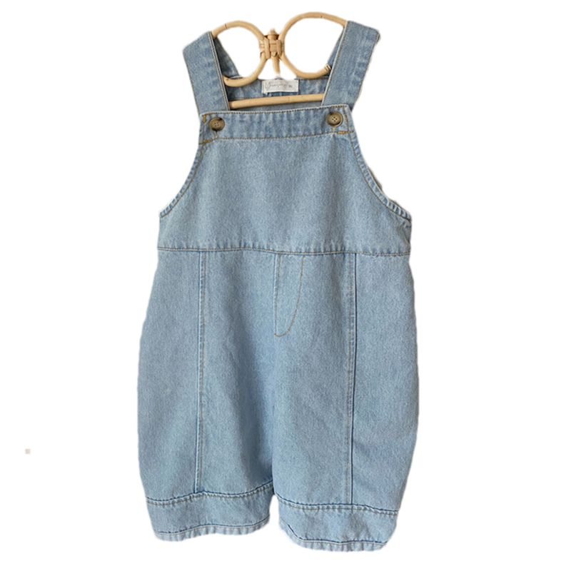 HoneyCherry – salopette en denim pour enfants, couleur claire, printemps 2022: 4T