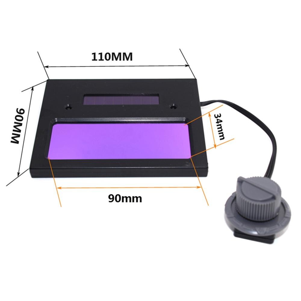 Alloet Lashelm Lcd Solar Auto Verduistering Bescherming Lashelm Len Goggle Filter Shade Ondersteuning