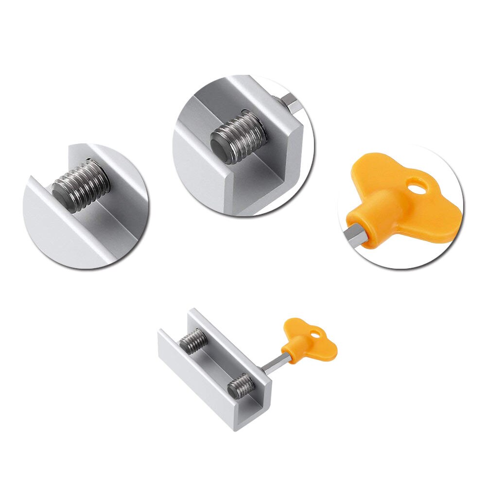 6 Pcs/4 Pcs Aluminium Raam Lock Gesp Deurslot Bescherming Schuifdeur Beveiliging Schuifdeur Scherm Limiter Beveiliging klink