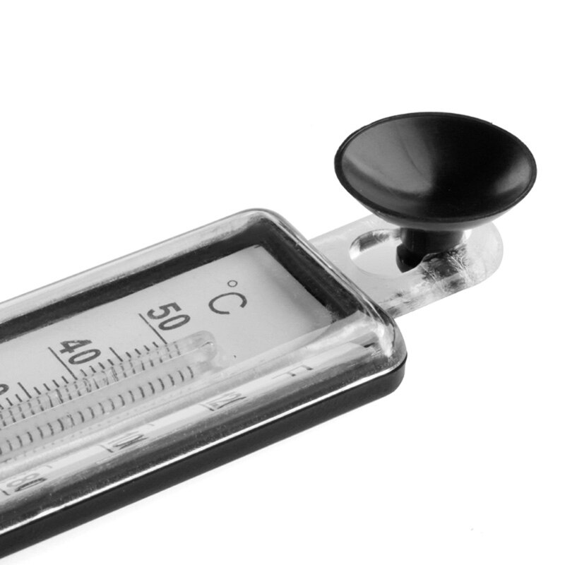 Aquarium Fish Tank Thermometer Glass Meter Water Temperature Gauge Suction Cup L4MB