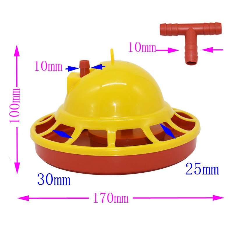 Automatic Chicken Feeder Waterer Fountain Chick Brooder Drinkers Set Poultry Feeder Cup Poultry Farming Feeding Watering Supply