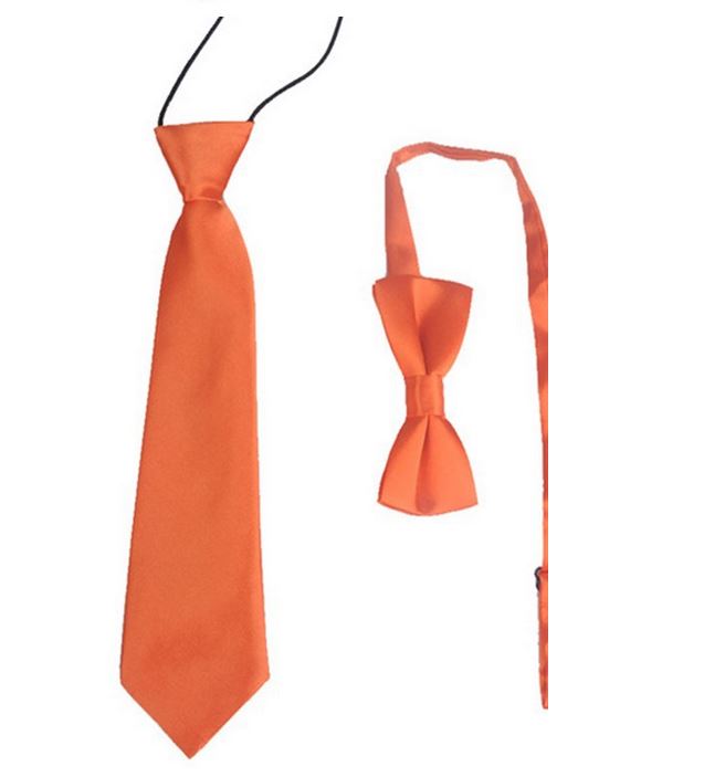 Kinderen Jongen Baby & Kids Leuke Kids Ties Bowtie Set Stropdas Bruiloft Kleding Accessoires HHtr0012: Orange