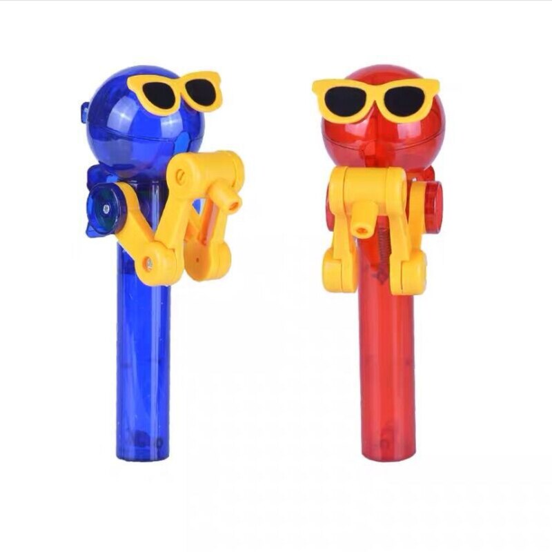 Creatieve Persoonlijkheid Speelgoed Lolly Houder Decompressie Speelgoed Lolly Robot Decompressie Snoep Speelgoed