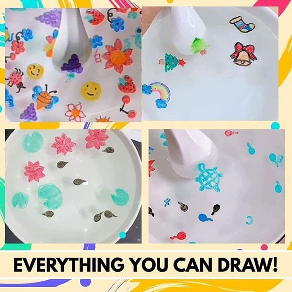 Bolígrafo de pintura al agua mágico para niños, rotuladores de garabatos flotantes de agua, juguetes de Educación Temprana, pizarra blanca de colores, 8/12 colores