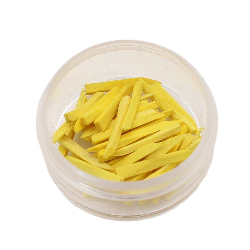 50pcs cunei dentali cunei per spazi vuoti in legno strumento da laboratorio per odontoiatria in legno strumenti per dentista cuneo per denti: Medium