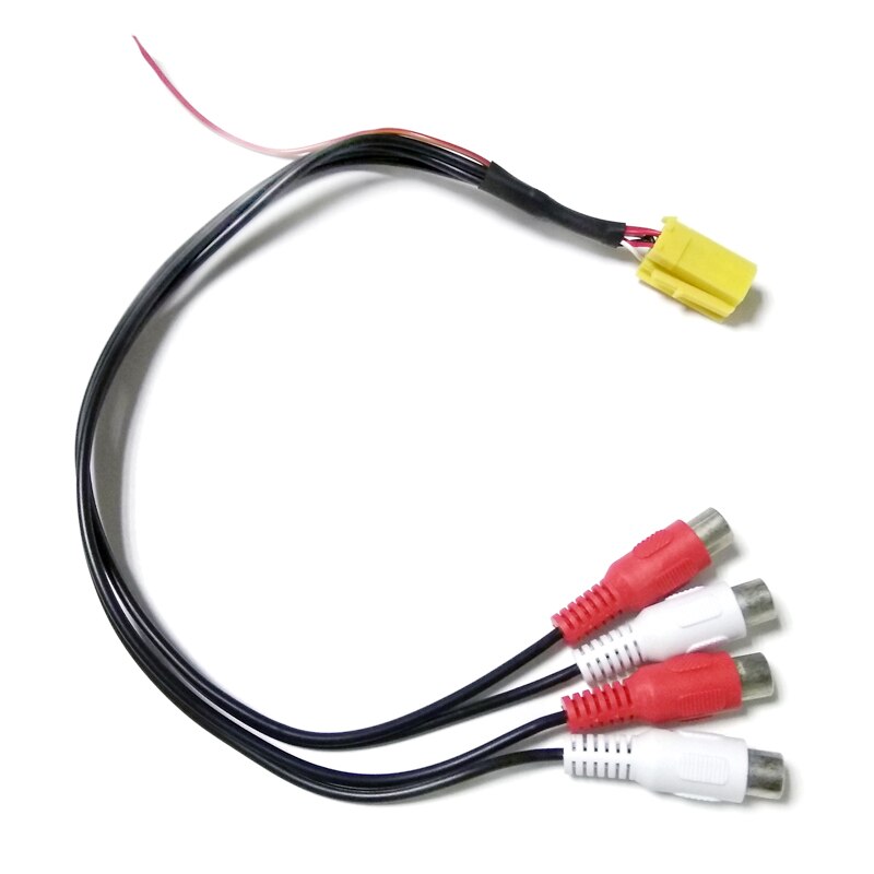 Biurlink bil linje ut adapter 4 rca mini iso rca aux-in adapter kabel for blaupunkt grundig vdo cd spiller
