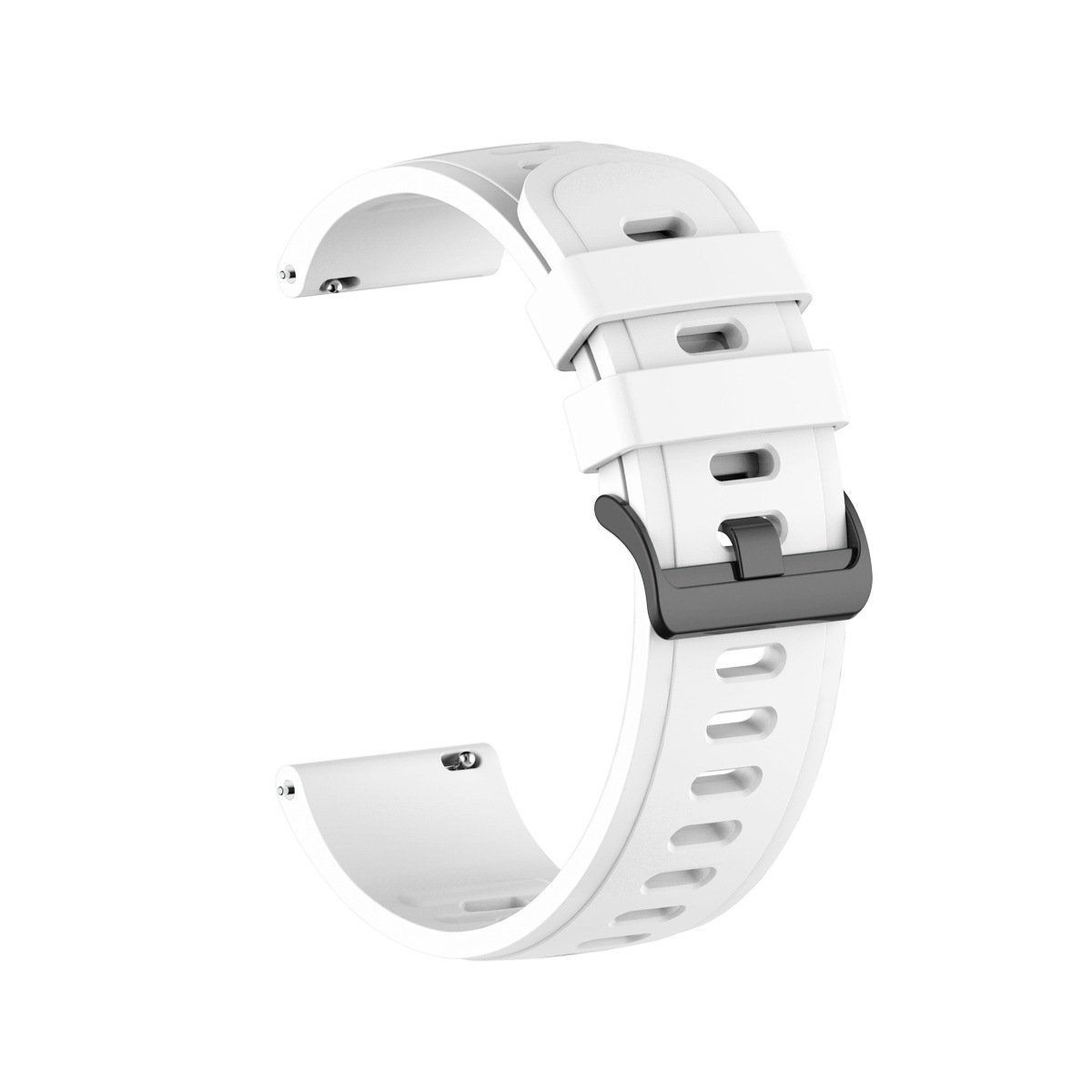 Bracelet en Silicone pour Xiaomi Watch Color 2, Bracelet de sport pour Garmin venus 2/Vivoactive 3 4, pour Amazfit GTS 2e: M / WHITE