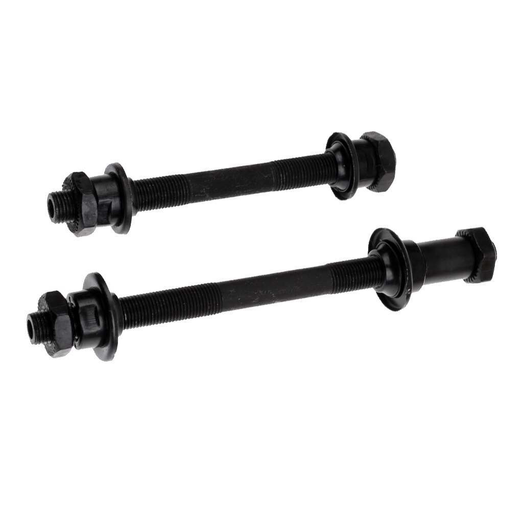2 stk bagerste cykel spindel aksel cyklus forhjul aksel hult nav quick release