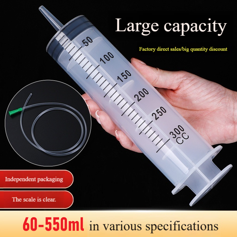 60-550ml Spuit Oliepomp Auto Brandstoftank Vulapparatuur Vloeistof Extractor Met 1m Slang Herbruikbare Naaldcilinder Vloeistofverversing