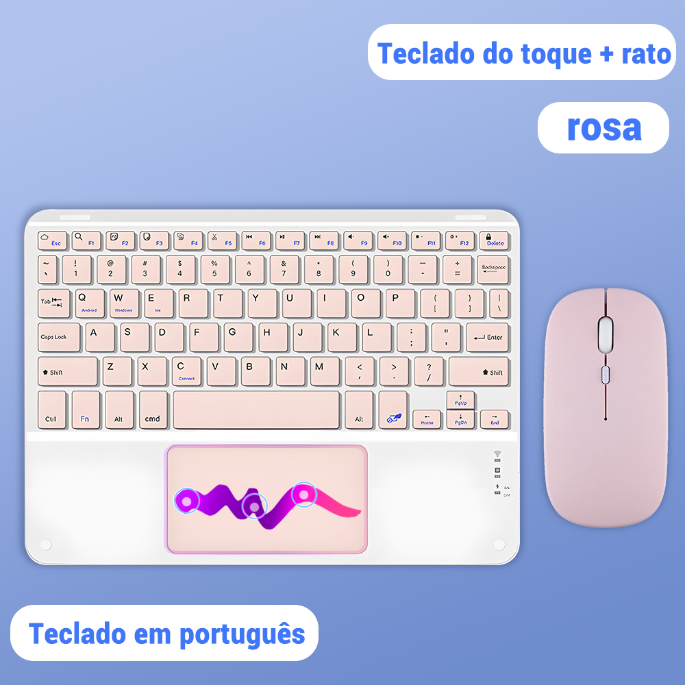 Kawaii Spur Pad drahtlose tastatur für ios Android Fenster Tablette für ipad Luft 4 Mini Profi spanisch arabisch koreanisch russisch tastatur: Grün