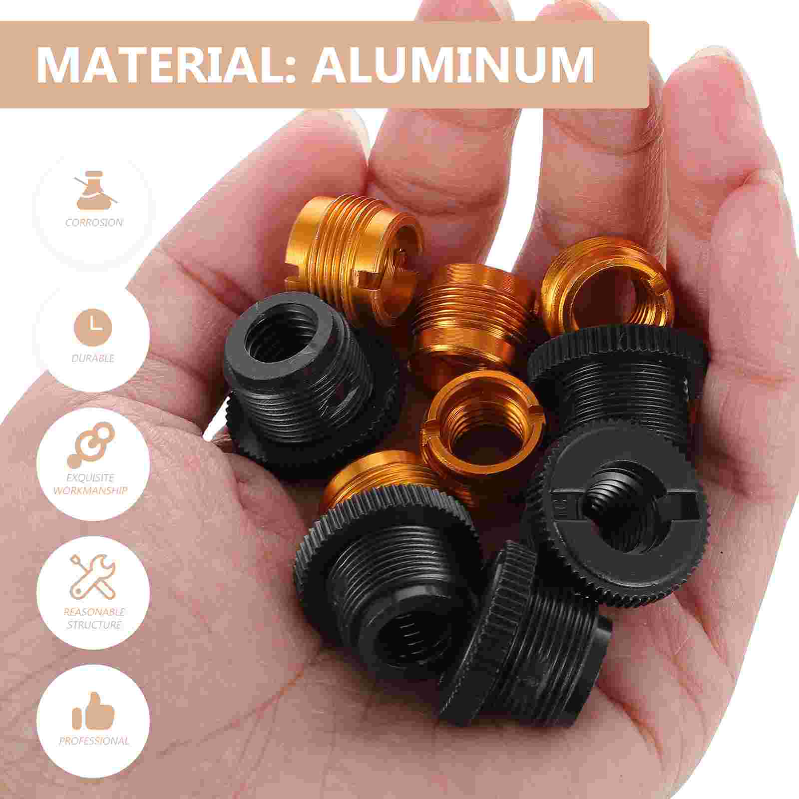 10 Stuks Adapter Mic Schroef Microfoon Cameraaccessoire Set Houder Vrouwelijke Boom Conversie Stand Adapters 8 Statief Draad