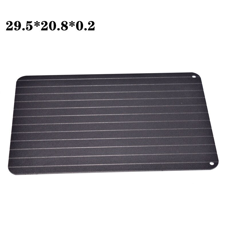 Quick Thawing Board Fast Defrosting Board Defrost Tray Thaw Frozen Food Meat Fruit Rapid Defrost Plate 3mm Defrosting Table: 35.5x20.5x0.2CM