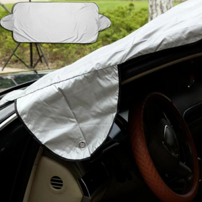 50*70 cm 190t polyester förhindrar snö is solskydd bil snöblock bil silverduk bil vindruteskydd skydd
