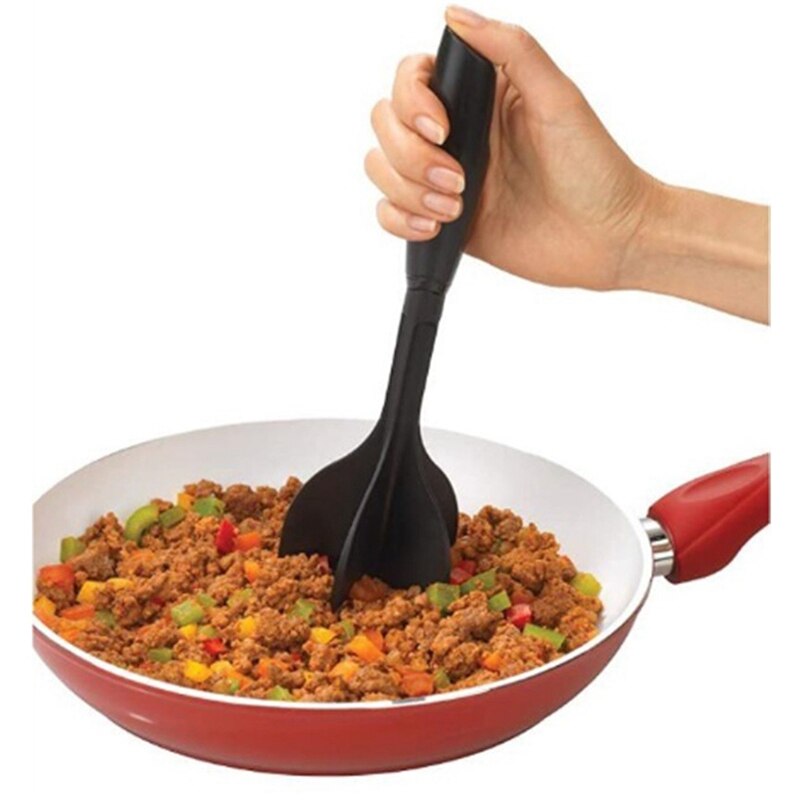 Vlees Chopper, Grond Rundvlees Stamper, Hittebestendige Vlees Stamper Voor Hamburger Vlees, chop En Roer Vlees Stamper Tool