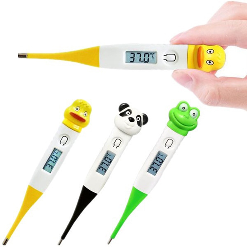 Cute Soft Touch Infant Waterproof Thermometer Children Kids Cartoon Thermometer Baby Care Product