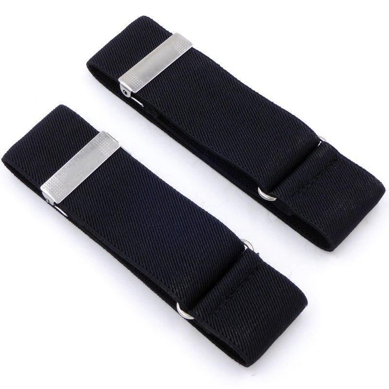 1 Pair Men Women Shirt Sleeve Holders Adjustable Armband Elasticated Sleeve Garters Accessories Business Sleeve Cuffs