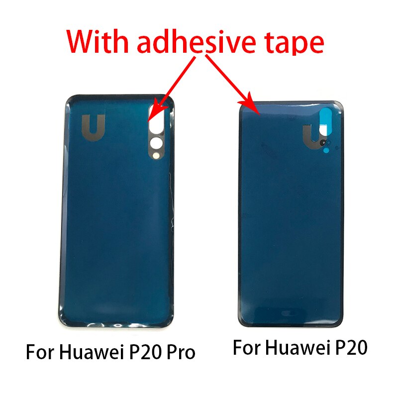 Terug Battery Cover Glas Voor Huawei P20 Pro Met Sticker
