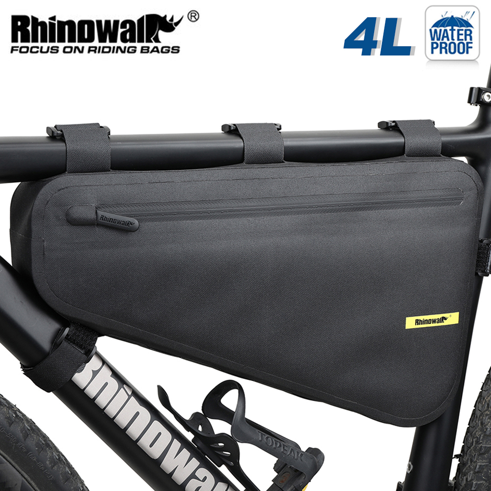 Rhinowalk Fiets Frame Tas Waterdicht 4l Grote Capaciteit Driehoek Tas Fiets Bikepacking Tas Opbergtas Voor Mtb Racefiets