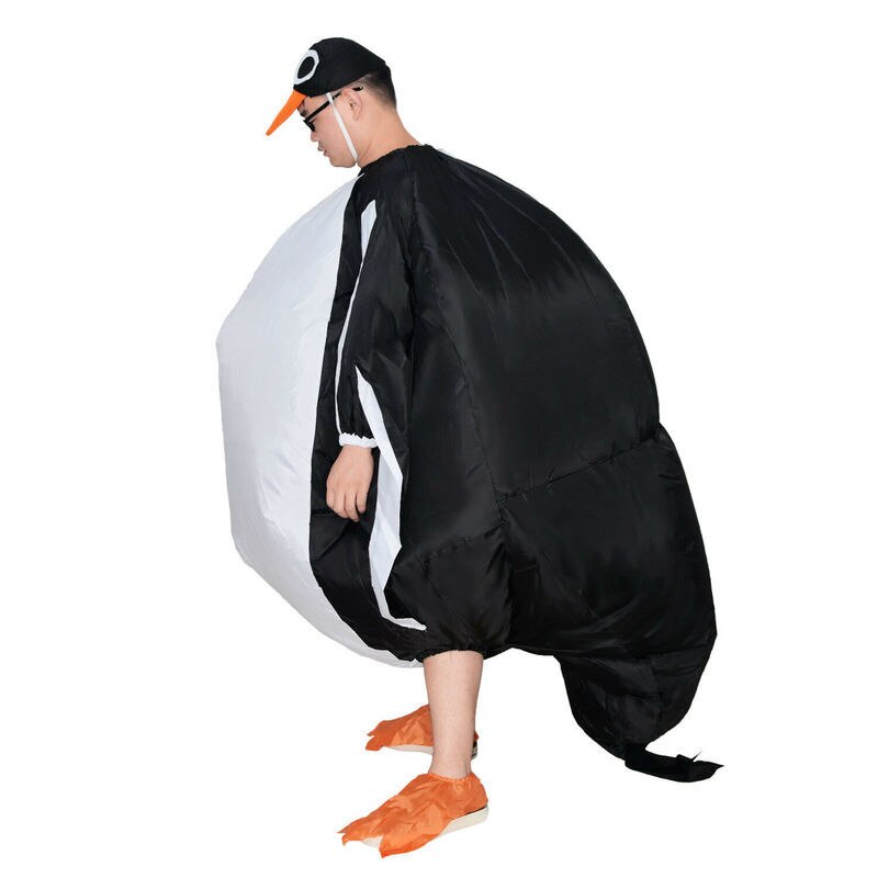 Publicité pingouin mascotte Costume adulte gonflable sauter Costume fête Cosplay tenue Halloween Cosplay robe taille adulte