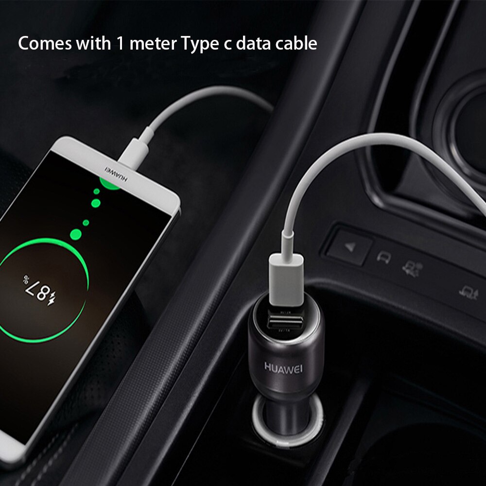 Cargador de Metal para coche Huawei, dispositivo de carga rápida FCP para Huawei P30 P20 P10 P9 Plus Mate 30 20 10 9 8 Pro Lite Honor V20 V10