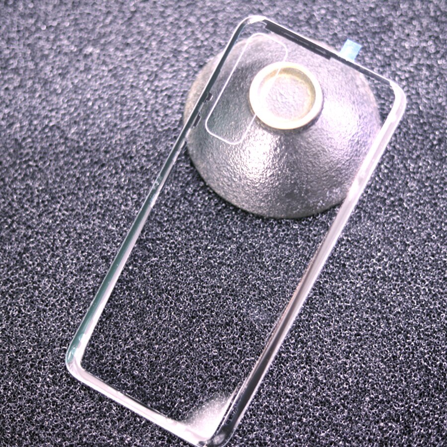 Tylna szklana pokrywa dla Huawei P40 Lite 5G pokrywa baterii tylna szklana obudowa tylna obudowa zamiennik dla honoru 30S rosja edycja: Transparent No Lens