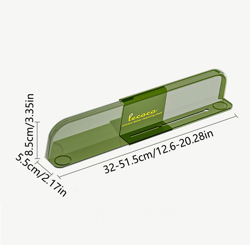 Stretchable Sink Water Splash Guard Oil-Proof Self-adhesive Bottom Kitchen Waterproof Screen Removable Heighten Anti-water Board