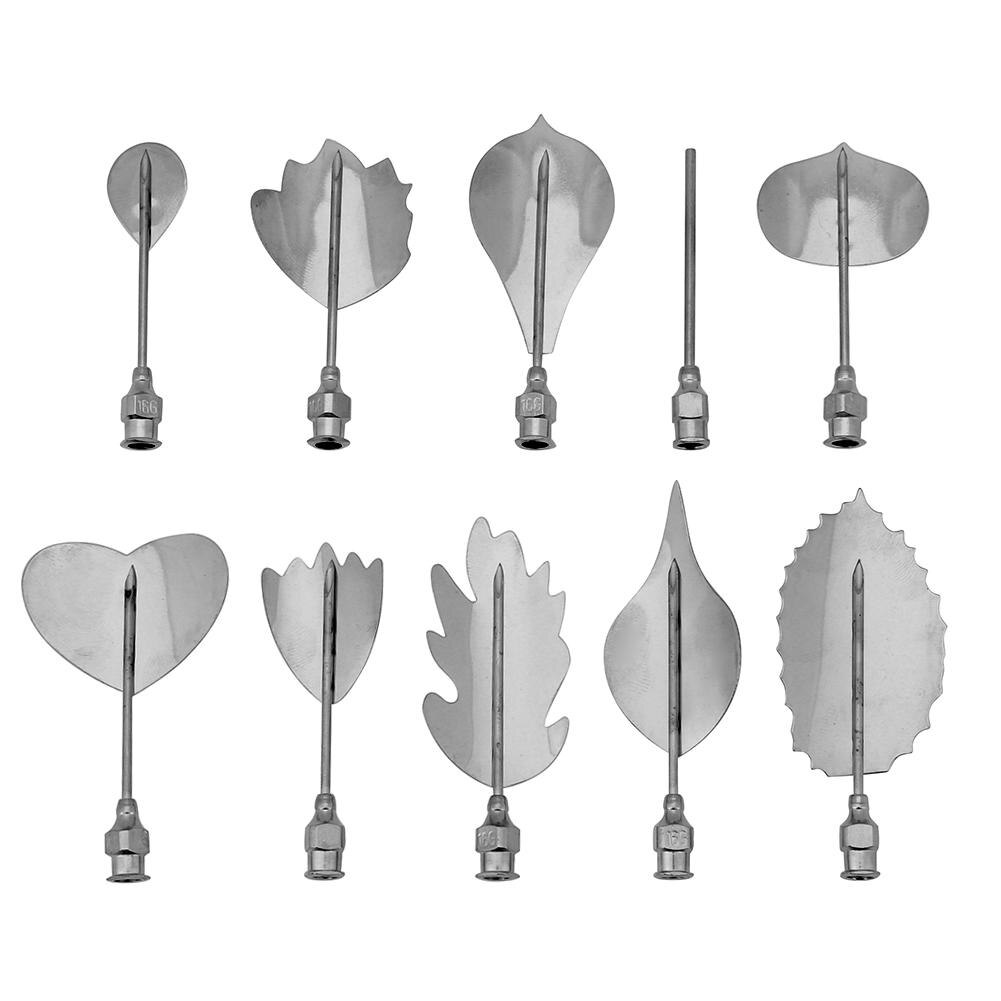 Professionele 11 Stks/set 3D Gelatine Jelly Bloem Mold Pudding Cake Decor Art Naalden Tools